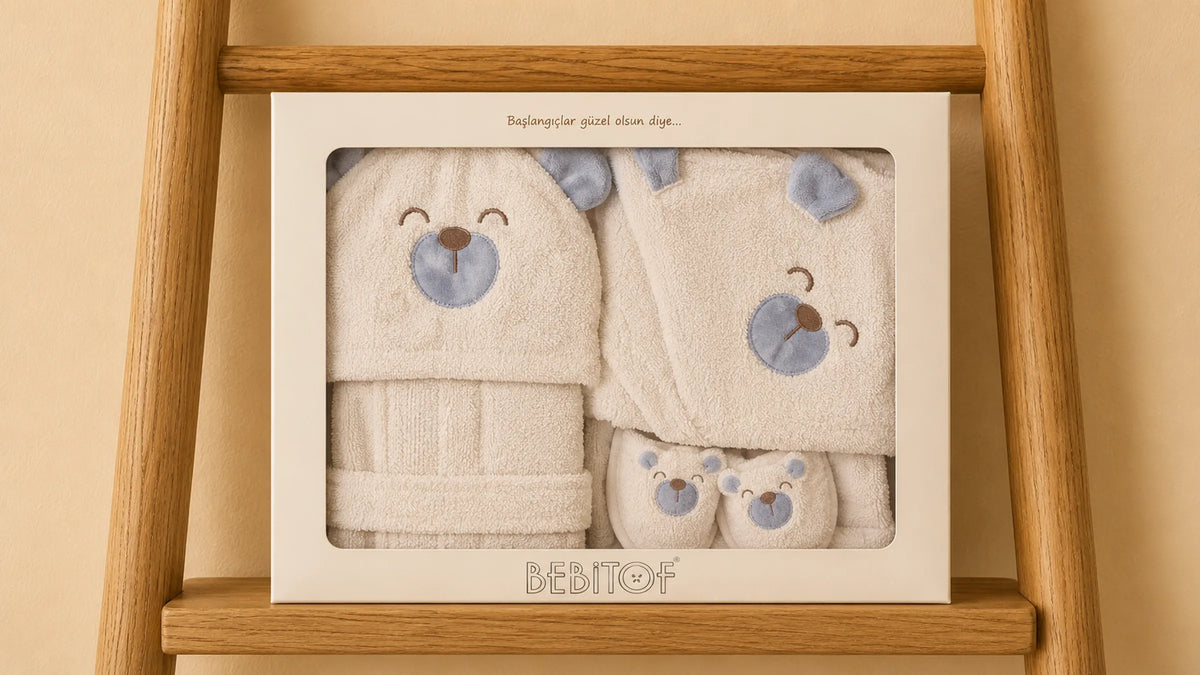 Baby Cute Dog Bathrobe Set 30041BB