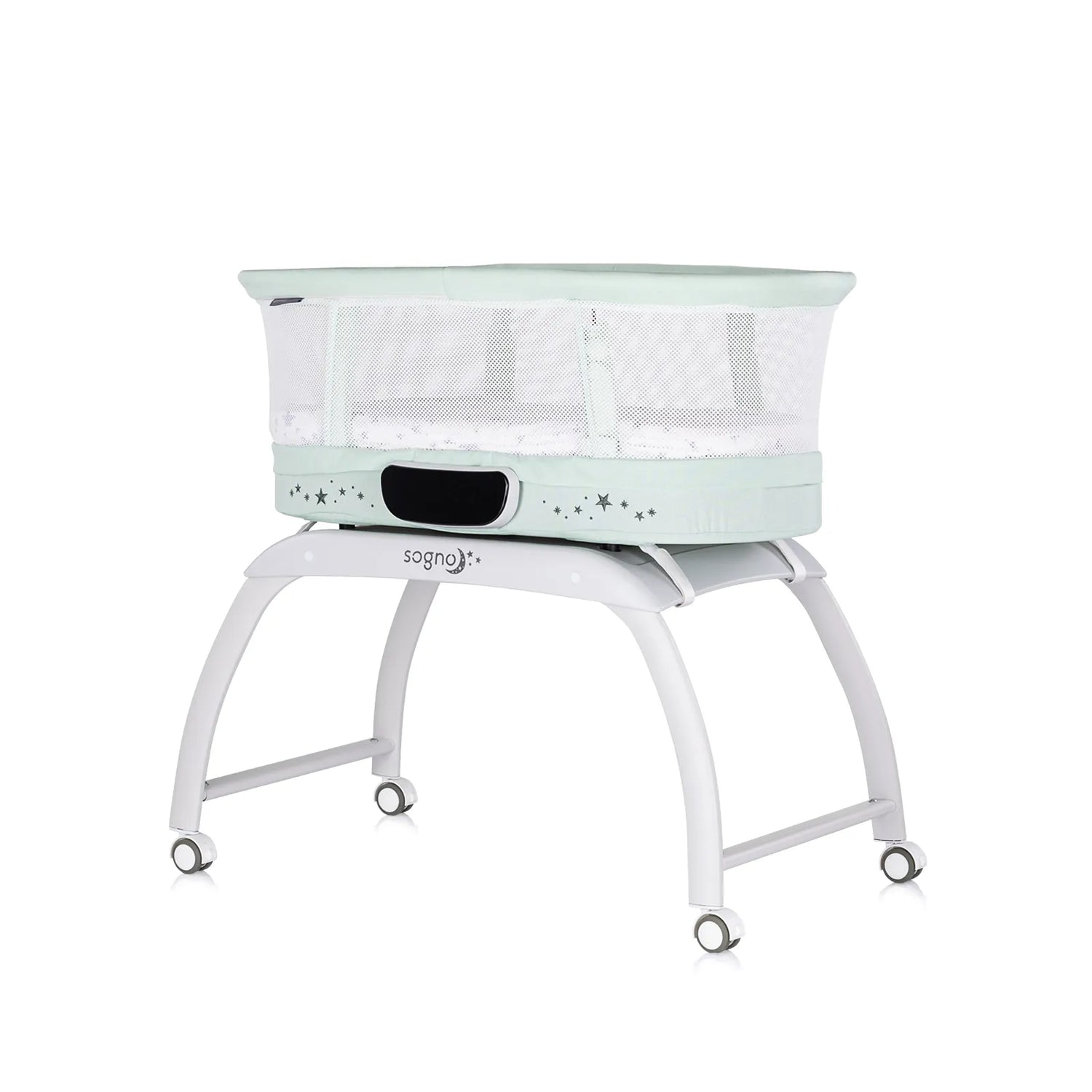 Electric Co-Sleeping Crib with LED Display "Sogno" 2-in-1