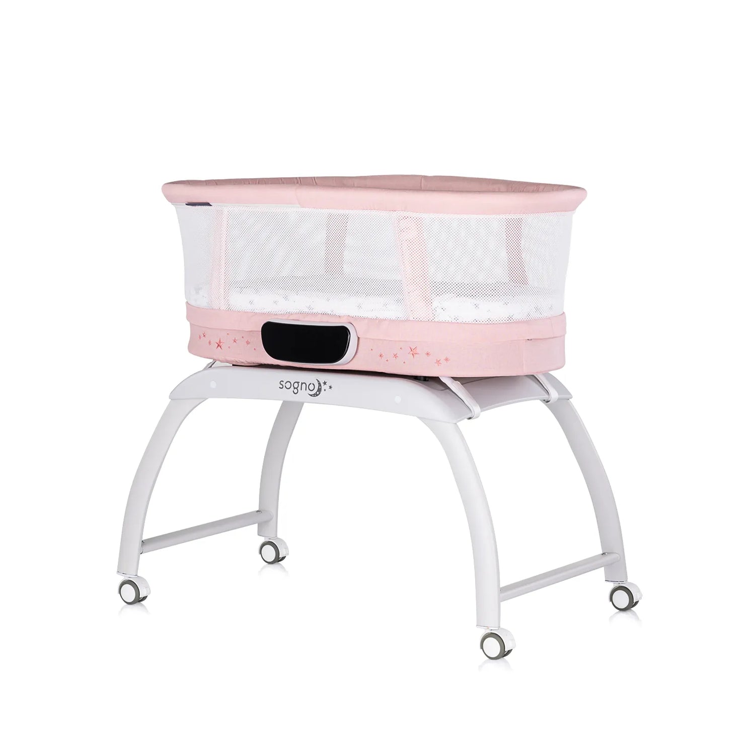 Electric Co-Sleeping Crib with LED Display "Sogno" 2-in-1