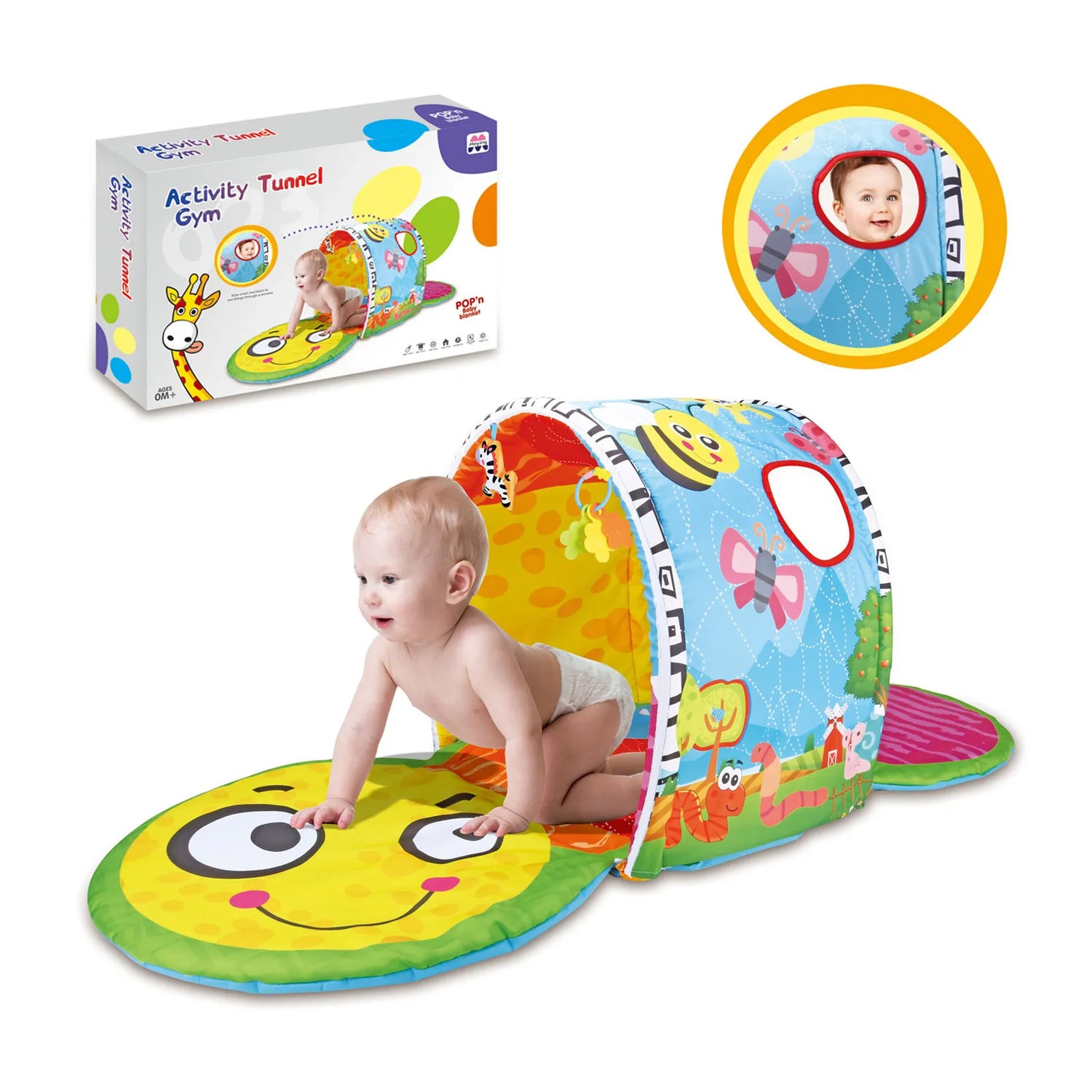 Baby Activity Playmat "Bee" with Tunnel