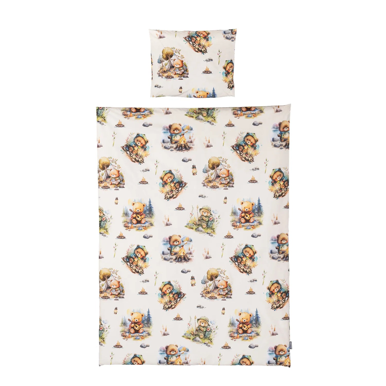 3-Piece Baby Bed Linen Set – Bear in the Forest